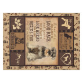 Personalisierter Schnauzer Dog Blanket Geschenk, H Tischdecke (Vorderseite (Horizontal))