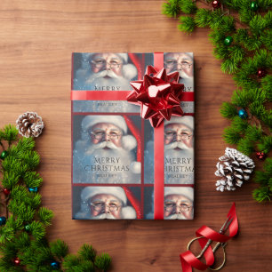 Personalisierter Schnee-Santa-Weihnachten Geschenkpapier