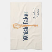 Personalisierter Schneebesen-Halter Lustiger Backa Geschirrtuch (Vertikal)
