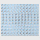 Personalisierter Schneeeule Winter Onederland Gebu Geschenkpapier (Flach)