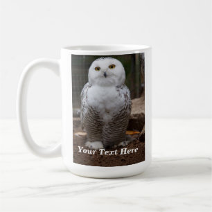 Personalisierter Schneeeulen-Fotomug Kaffeetasse