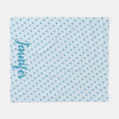 Personalisierter Schneeflocken Winterurlaub Fleecedecke (Vorderseite (Horizontal))