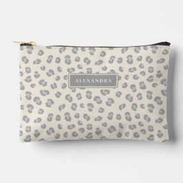 Personalisierter Schneeleopard Zubehörtasche