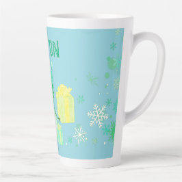 Personalisierter Schneemann mit Geschenken Milchtasse