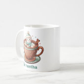 personalisierter Schneeschuh Kaffeetasse (Vorderseite Links)