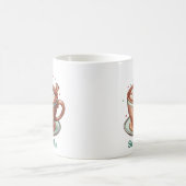 personalisierter Schneeschuh Kaffeetasse (Mittel)