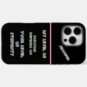 Personalisierter Schnellzünder mit einem sarkastis Case-Mate iPhone Hülle (Rückseite (Horizontal))