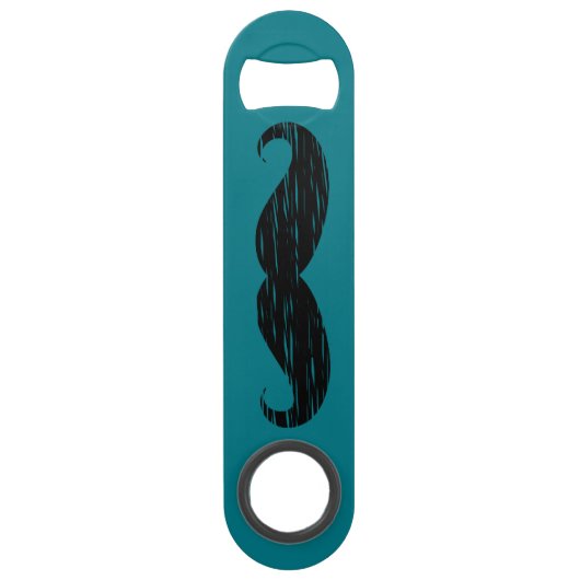 Personalisierter Schnurrbart Speedflaschenöffner (Rückseite)