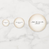 Personalisierter schöner Biker Wedding Confetti Konfetti (Rückseiten)