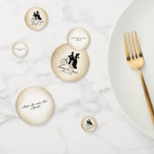 Personalisierter schöner Biker Wedding Confetti Konfetti (Gruppe)