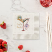 Personalisierter schöner Meerjungfrau-Martini Serviette (Beispiel)