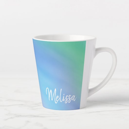 Personalisierter schöner Rainbow Sky Milchtasse (Rechts)
