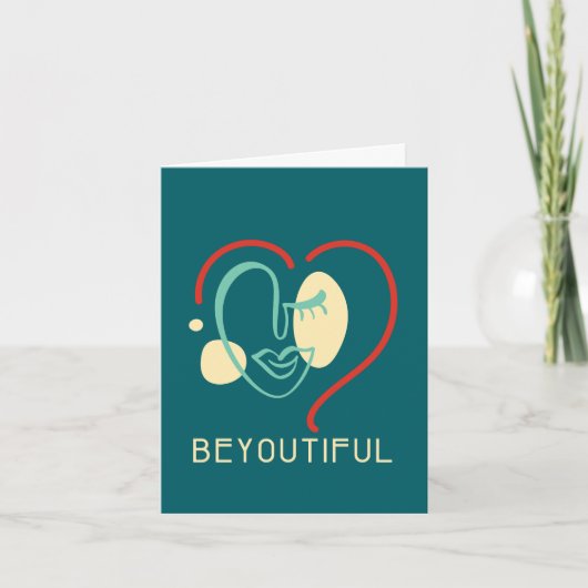 Personalisierter Schöner Valentinstag Feiertagskarte (Vorderseite)