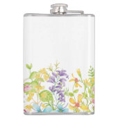 Personalisierter Schottenhund Flasche, rosafarbene Flachmann (Rückseite)