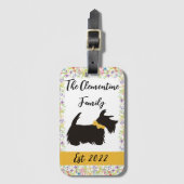 Personalisierter Schotter Hund Gepäckmarke Gepäckanhänger (Vorderseite Vertikal)
