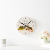 Personalisierter schottischer Bauernhof Küche Runde Wanduhr (Zuhause)