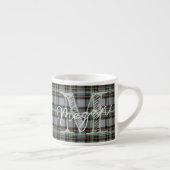 Personalisierter schottischer Schottenmuster-Kaffe Espressotasse (Rechts)
