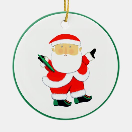 personalisierter Schrei Keramik Ornament (Vorne)