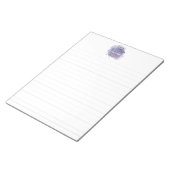 Personalisierter Schreibmaschinenbuchstabe Notizblock (angewinkelt)