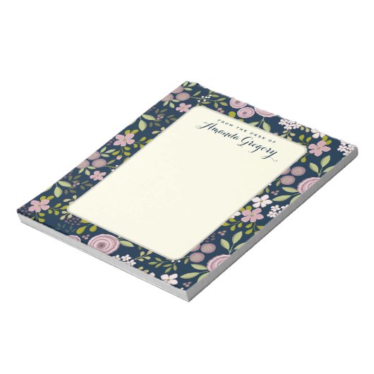 Personalisierter Schreibtisch mit dem Kommentar zu Notizblock (Rotiert)