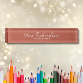 personalisierter Schreibtisch Namensplakette