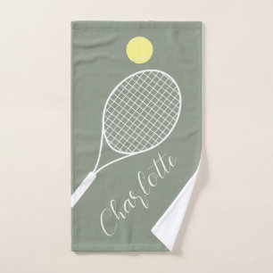 Personalisierter Schriftzug Tennisclub Spieler Sal Handtuch