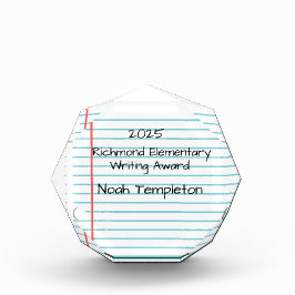 Personalisierter Schriftzuschlag Fotoblock