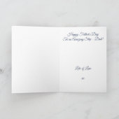 Personalisierter Schritt - Vater Vatertag Karte (Innenseite)