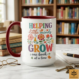 Personalisierter Schulbibliothekar   Happy School  Tasse
