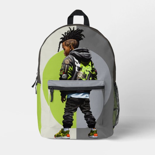 Personalisierter Schuljunge Bedruckter Rucksack (Vorderseite)