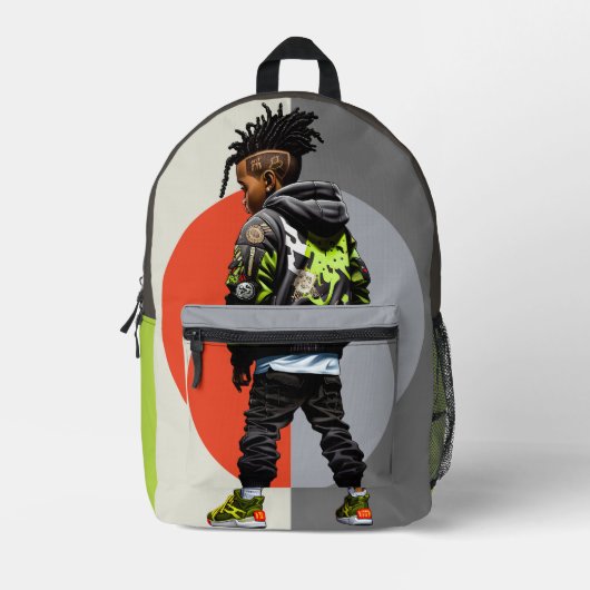 Personalisierter Schuljunge Bedruckter Rucksack (Vorderseite)