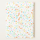 Personalisierter Schulleiter in farbenfrohen Dot P Planer (Rückseite)