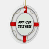 Personalisierter Schutz der Schiffspassage Keramik Ornament (Rechts)