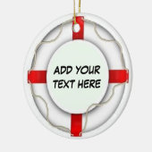 Personalisierter Schutz der Schiffspassage Keramik Ornament (Links)