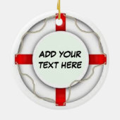 Personalisierter Schutz der Schiffspassage Keramik Ornament (Hinten)