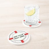 Personalisierter Schutz der Schiffspassage Sandstein Untersetzer (Seite)