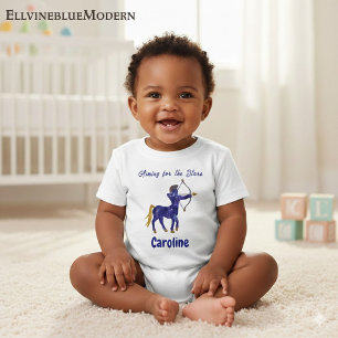 Personalisierter Schütze-Zodiak Impressionist Baby T-shirt