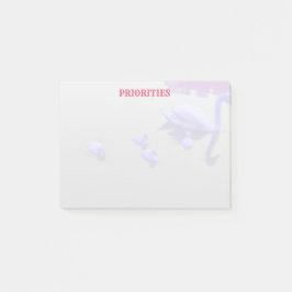 Personalisierter Schwanensee Post-it Klebezettel