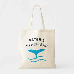 Personalisierter Schwanz Beach Tote Beutel Tragetasche