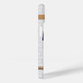 Personalisierter Schwarz-Blau-Fußball-Fußball-Fußb Case-Mate iPhone Hülle (Rückseite / Rechts)