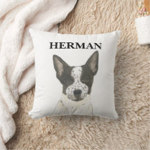Personalisierter Schwarz-Weiß-Heeler-Kampfhund