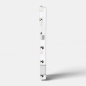 Personalisierter Schwarz-Weiß-Shih-Tzu-Hund Case-Mate iPhone Hülle (Rückseite / Links)