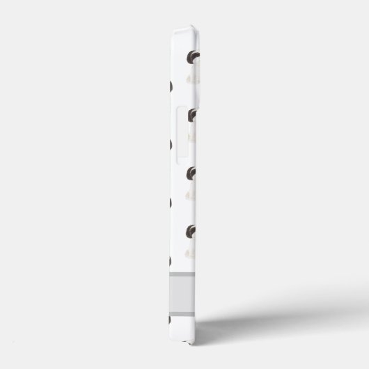 Personalisierter Schwarz-Weiß-Shih-Tzu-Hund Case-Mate iPhone Hülle (Rückseite / Rechts)