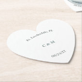 Personalisierter Schwarz-Weiß-Untersetzer Untersetzer (angewinkelt)