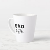 Personalisierter Schwarz-Weiß-Vater des Bräutigams Milchtasse (Linke Ecke)
