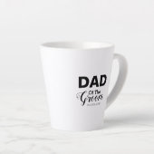 Personalisierter Schwarz-Weiß-Vater des Bräutigams Milchtasse (Rechte Ecke)