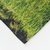 Personalisierter Schwarz-Winkel-Wurzelknopf Fleecedecke (Ecke)