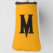 Personalisierter Schwarzer Anfangsbuchstabe | MAND Golf Headcover (Rotieren 90)
