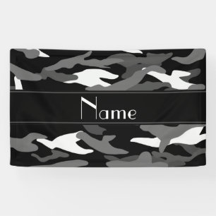 Personalisierter schwarzer banner