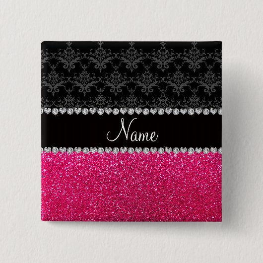 Personalisierter schwarzer button (Vorderseite)